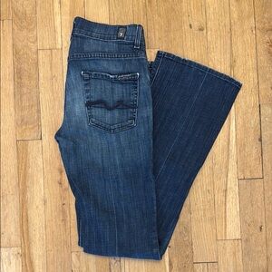 7 For All Mankind Women's Boot Cut Jeans - Dark Blue